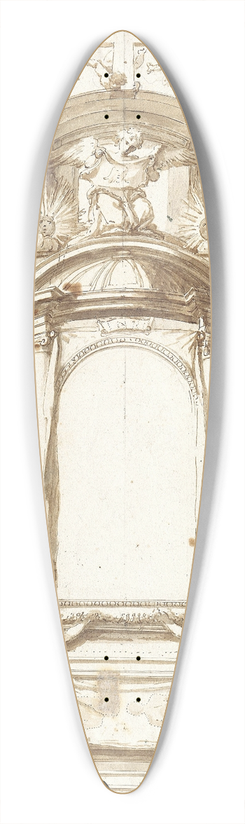 Antonio Gherardi - Design for an Altar 39.3 inch art pintail longboard deck
