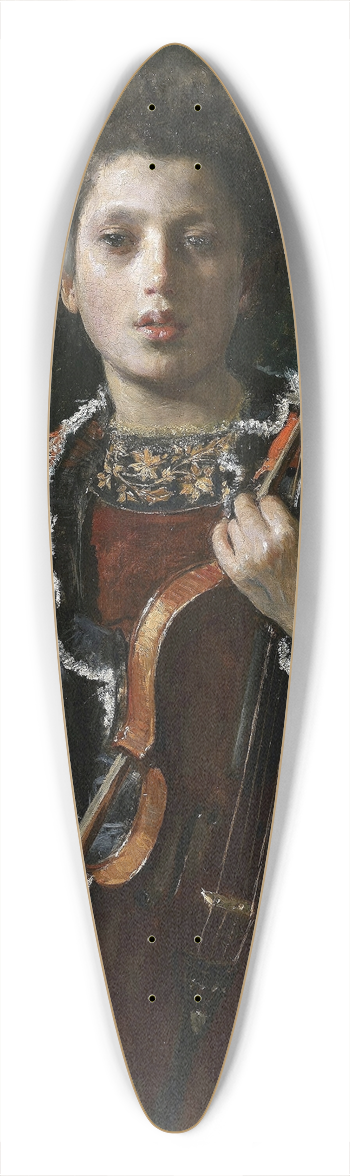 Antonio Mancini - Acrobat With Violin 39.3 inch art pintail longboard deck