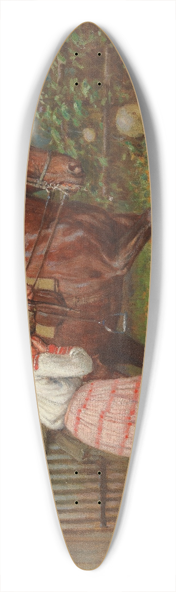 Antoni Piotrowski - Die Abreise 39.3 inch art pintail longboard deck
