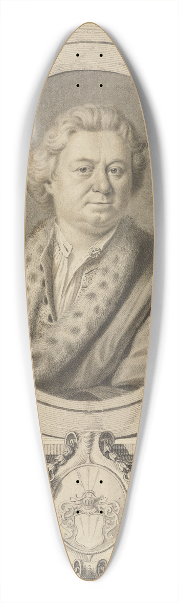 Anton Raphael Mengs - Bildnis eines lteren Herrn (Vorlage fr einen Kupferstich) 39.3 inch art pintail longboard deck