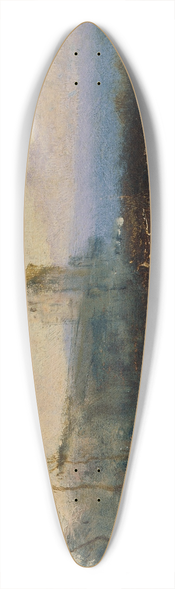 Anton Romako - Landschaft mit Burg 39.3 inch art pintail longboard deck