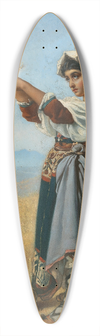 Anton Romako - The Corn Gatherer 39.3 inch art pintail longboard deck