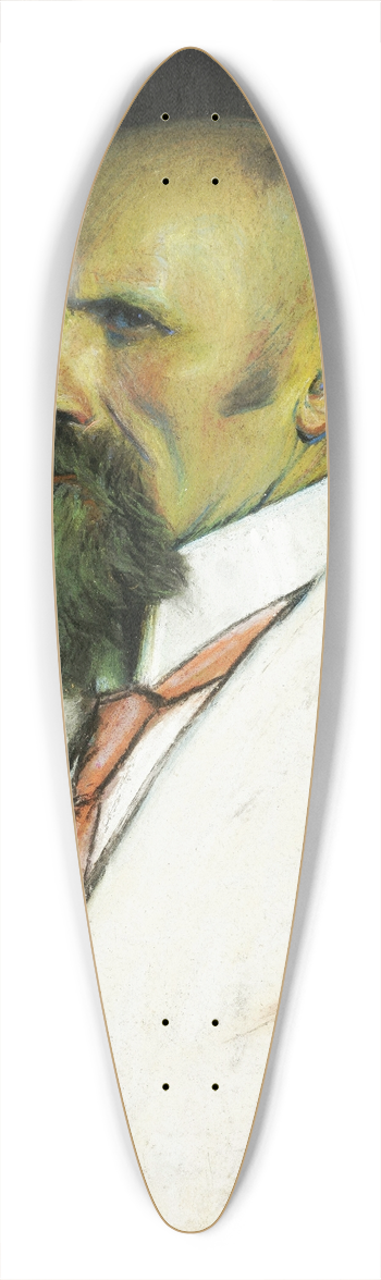 Ants Laikmaa - Self-portrait 39.3 inch art pintail longboard deck