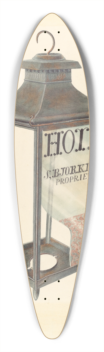 Archie Thompson - Bishop Hill  Hotel Lantern 39.3 inch art pintail longboard deck