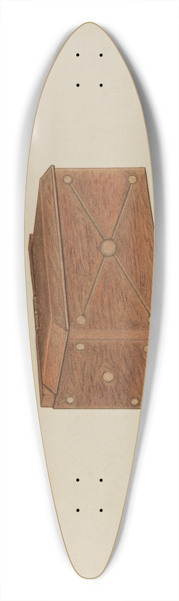 Ardella Watkins - Match Box 39.3 inch art pintail longboard deck