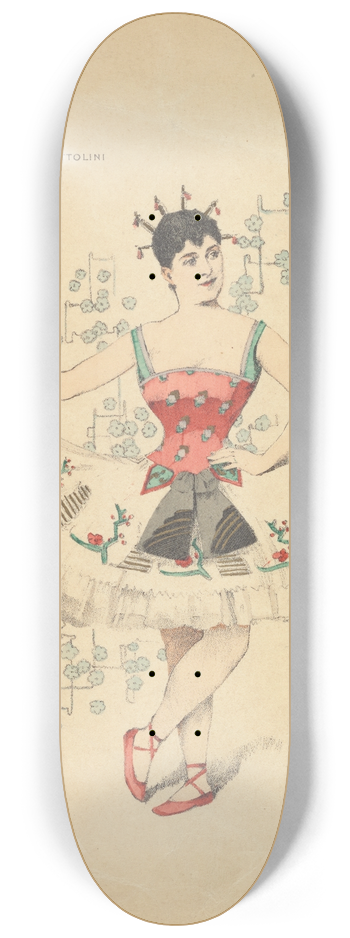 Alphonse Mucha - Le rve 8.25 inch art skate deck