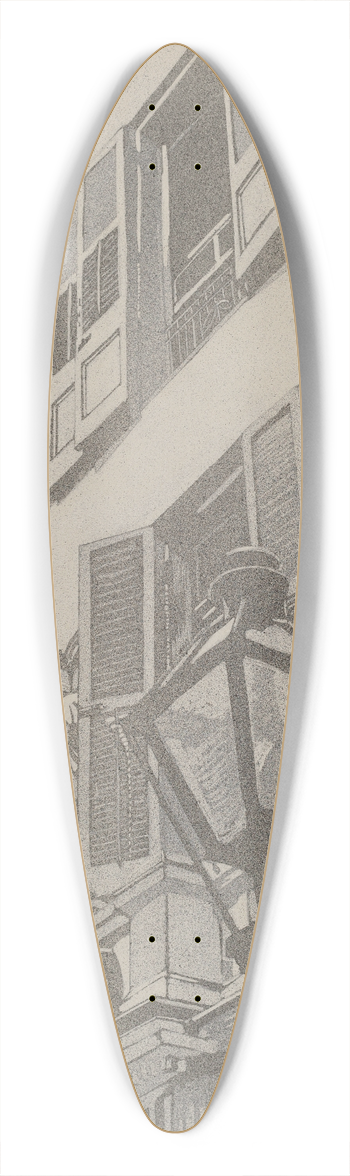 Arelia Arbo - Balcony Railings 39.3 inch art pintail longboard deck