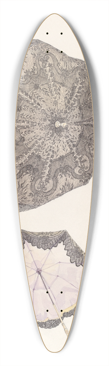 Arelia Arbo - Carriage Sunshade 39.3 inch art pintail longboard deck