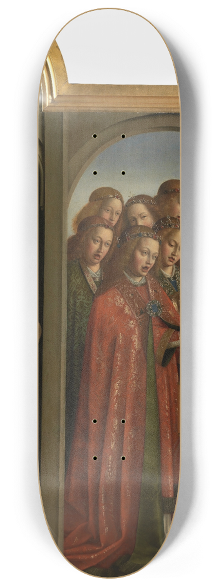 Jan van Eyck - Adam and Singing Angels 8.25 inch art skate deck