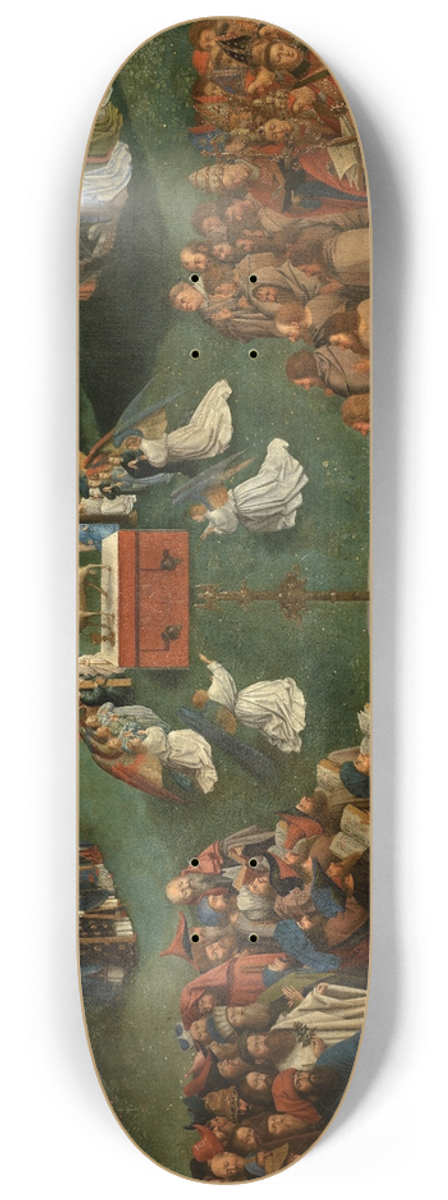 Jan van Eyck - Adoration of the Lamb 8.25 inch art skate deck