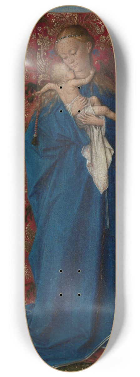 Jan van Eyck - Madonna at the Fountain 8.25 inch art skate deck