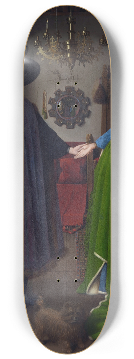 Jan van Eyck - The Arnolfini Portrait 8.25 inch art skate deck