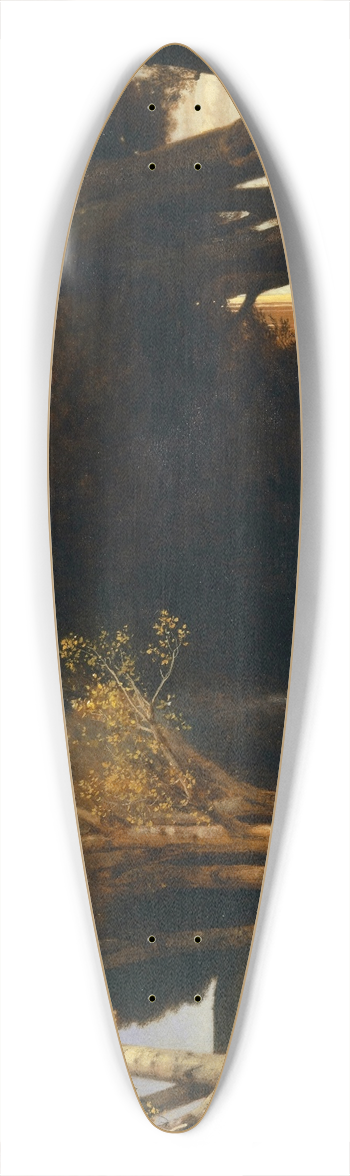 Arnold Bcklin - The Sacred Grove 39.3 inch art pintail longboard deck