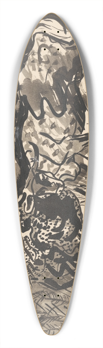 Arnold Peter Weisz-Kubnan - Cows in a Pasture 39.3 inch art pintail longboard deck