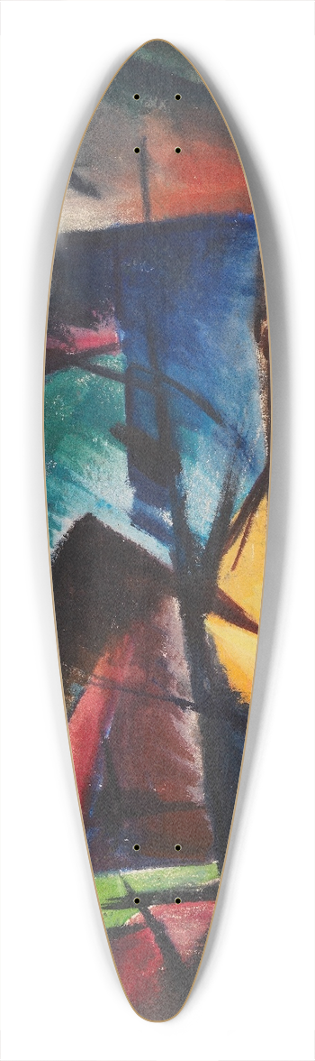 Arnold Topp - Ohne Titel 39.3 inch art pintail longboard deck