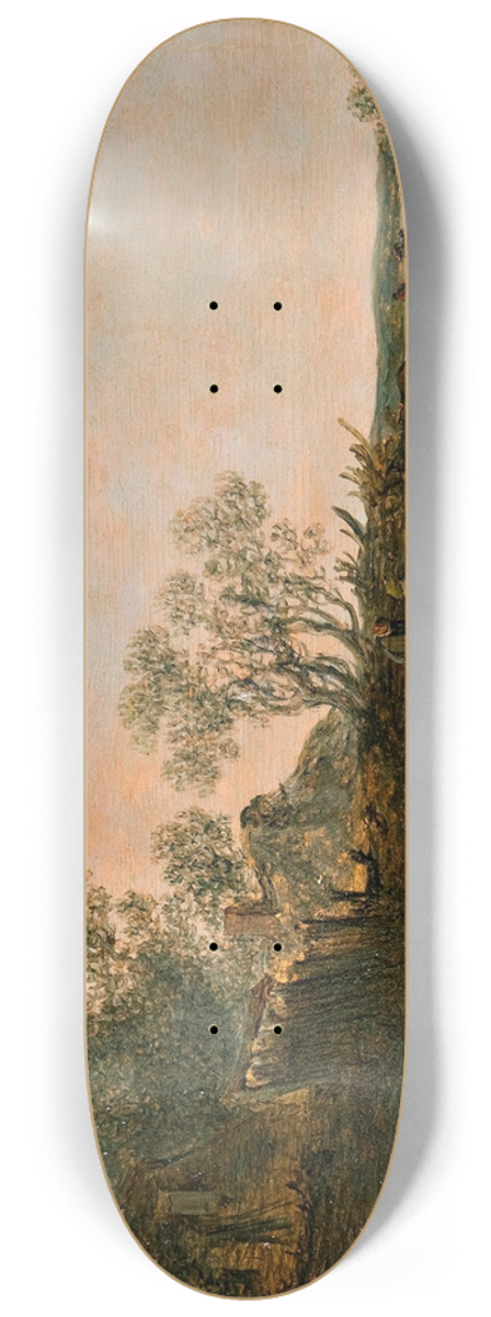 Jan van Goyen - Houses in the Dunes 8.25 inch art skate deck