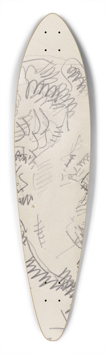 Arno Stern - The Painter James Ensor 39.3 inch art pintail longboard deck