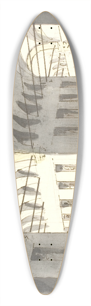 Aron Wallick - Interir Med Store Buer Og Senge 39.3 inch art pintail longboard deck