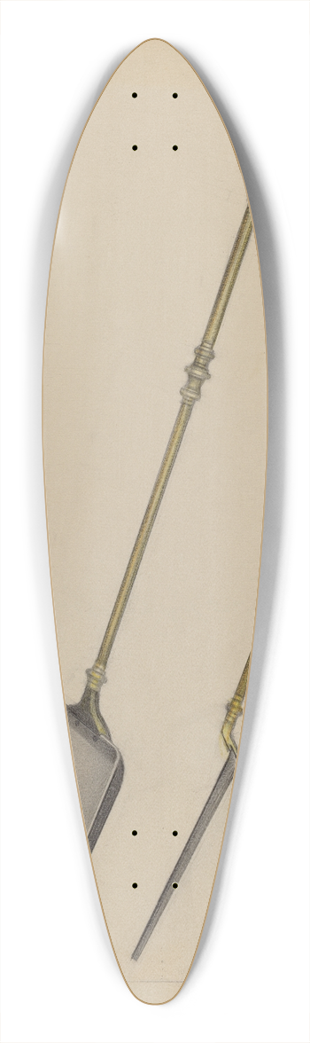 Arsen Maralian - Fireplace Shovel 39.3 inch art pintail longboard deck