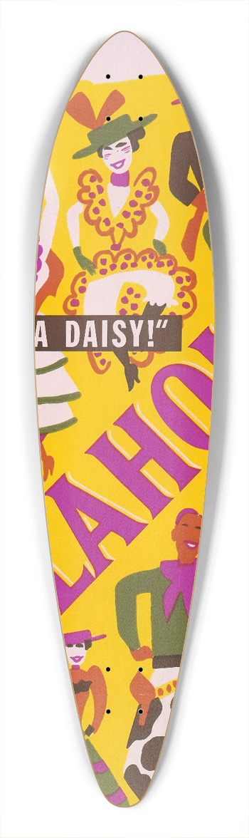 Artcraft Lithograph - Oklahoma 39.3 inch art pintail longboard deck