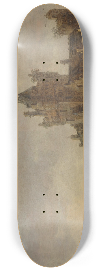 Jan van Goyen - Old Castle Gate in Nijmegen 8.25 inch art skate deck