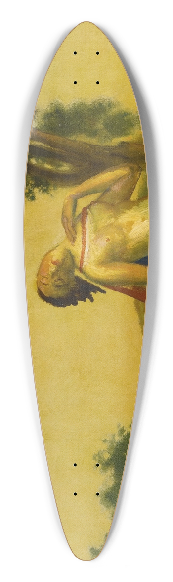 Arthur Bowen Davies - Breathing Sacrifice 39.3 inch art pintail longboard deck