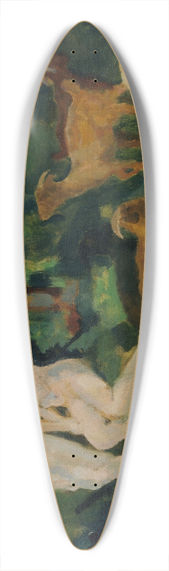 Arthur Bowen Davies - Dew Drops 39.3 inch art pintail longboard deck