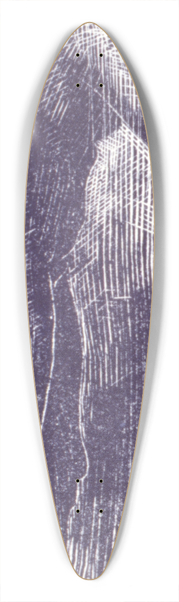 Arthur Bowen Davies - Evening 39.3 inch art pintail longboard deck