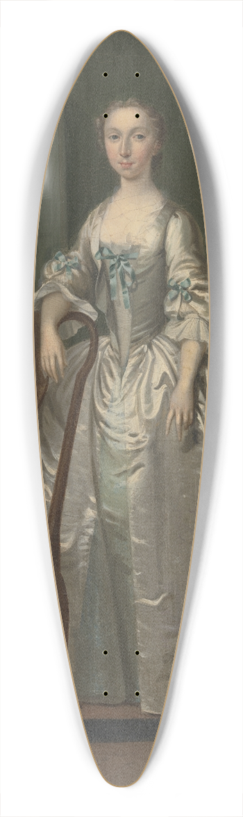 Arthur Devis - A Lady in a Drawing Room 39.3 inch art pintail longboard deck