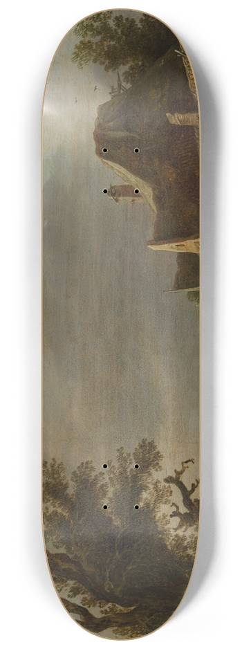 Jan van Goyen - Sandy Road with a Farmhouse 8.25 inch art skate deck