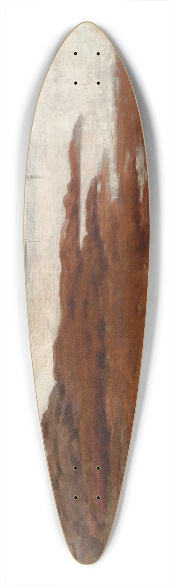 Arthur Hoeber - The Beach at Concarneau 39.3 inch art pintail longboard deck