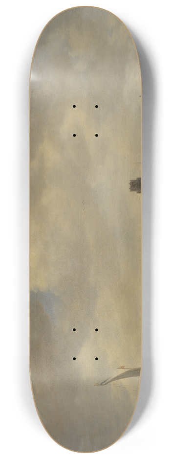 Jan van Goyen - View from Dordrecht 8.25 inch art skate deck