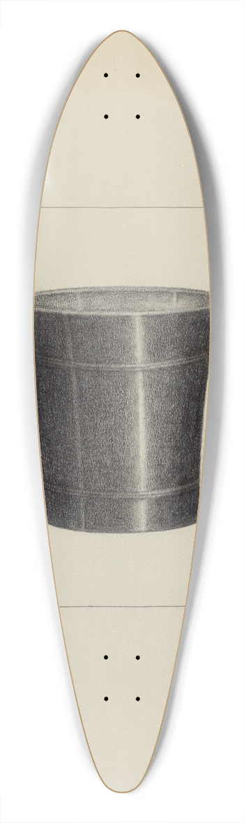 Arthur Johnson - Pewter Beaker 39.3 inch art pintail longboard deck