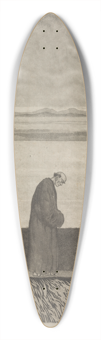 Arthur Paunzen - Untitled 39.3 inch art pintail longboard deck
