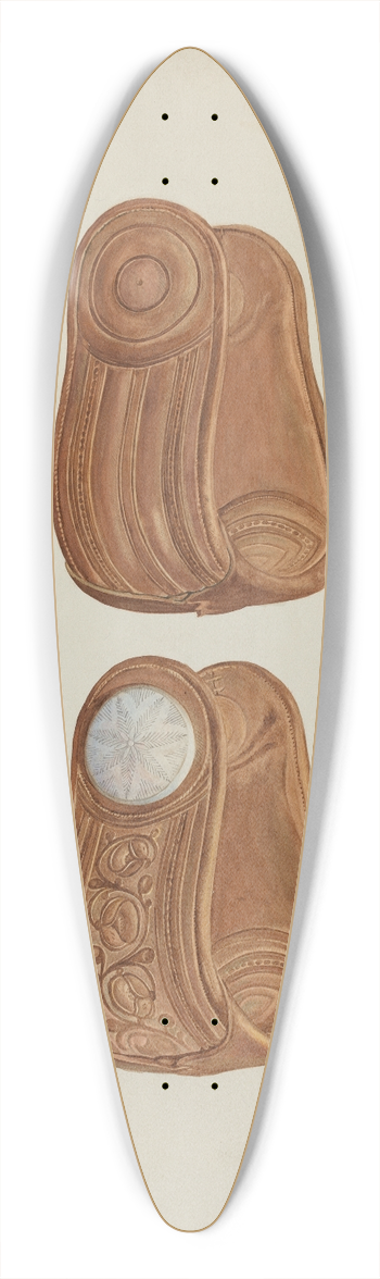 Arthur P. Reynolds - Stirrups 39.3 inch art pintail longboard deck