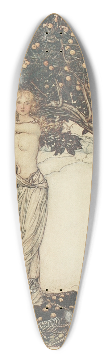 Arthur Rackham - Freia, the fair one 39.3 inch art pintail longboard deck