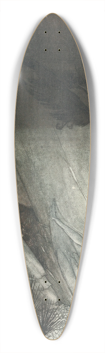 Arthur Rackham - Hey! Come hither, And stop me this cranny! 39.3 inch art pintail longboard deck