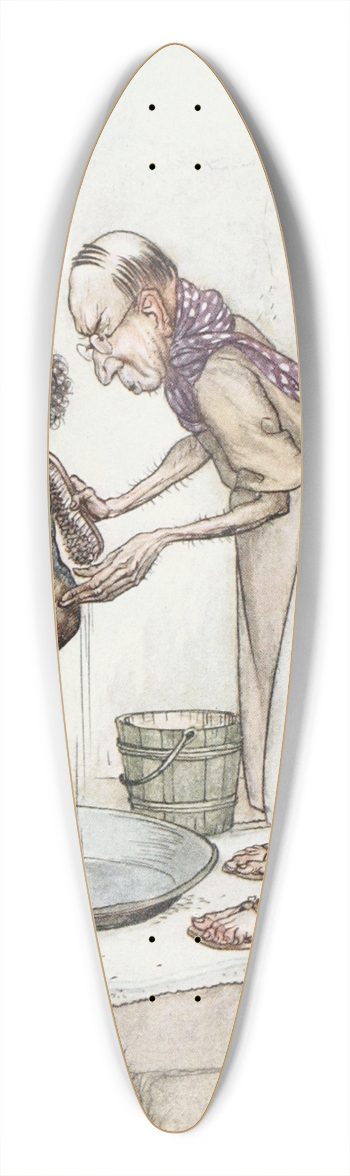 Arthur Rackham - The Blackamoor 39.3 inch art pintail longboard deck