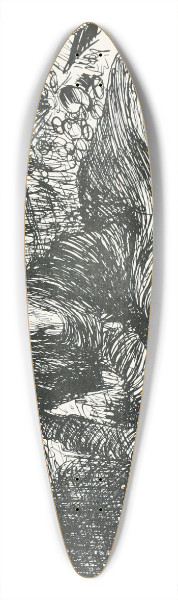 Arthur Rackham - The Miser 39.3 inch art pintail longboard deck