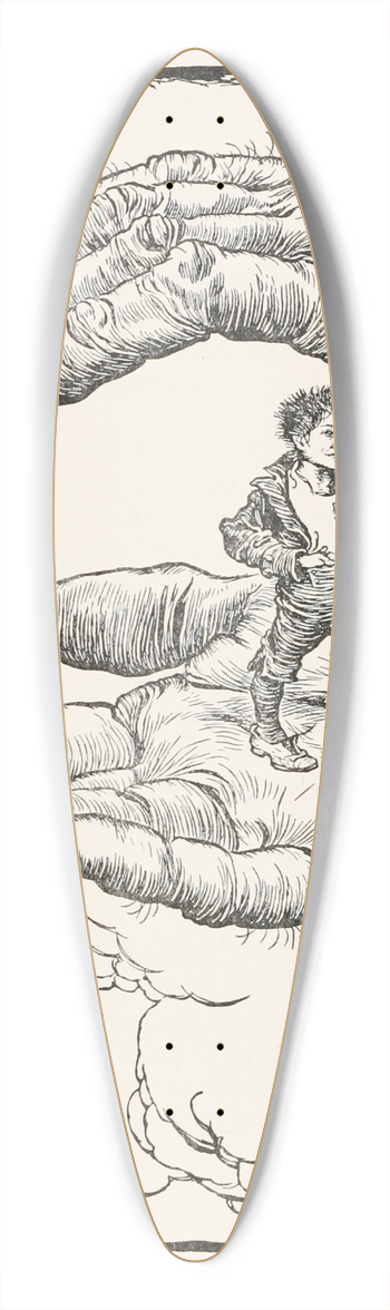 Arthur Rackham - Tom Thumb 39.3 inch art pintail longboard deck