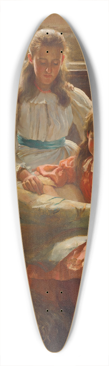 Arthur Trevethin Nowell - The reading lesson 39.3 inch art pintail longboard deck