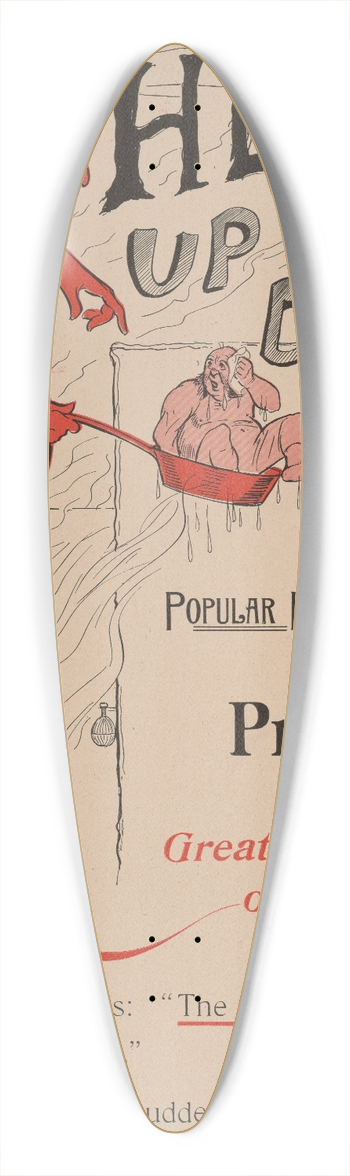 Art Young - Hell  up to date 39.3 inch art pintail longboard deck