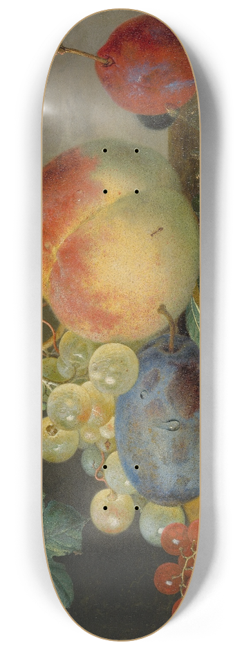 Jan van Huysum - Fruit Still Life 8.25 inch art skate deck