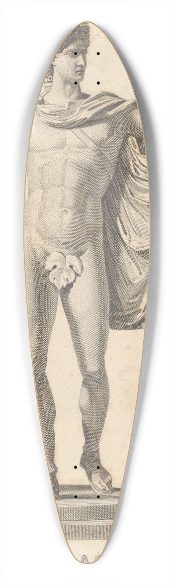 Asher Brown Durand - Apollo Belvedere 39.3 inch art pintail longboard deck
