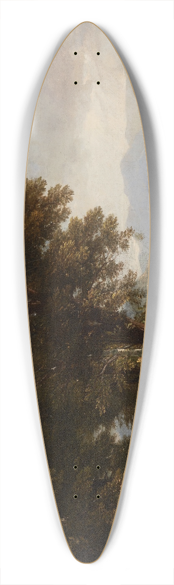 Asher Brown Durand - Landscape with Covered Wagon 39.3 inch art pintail longboard deck