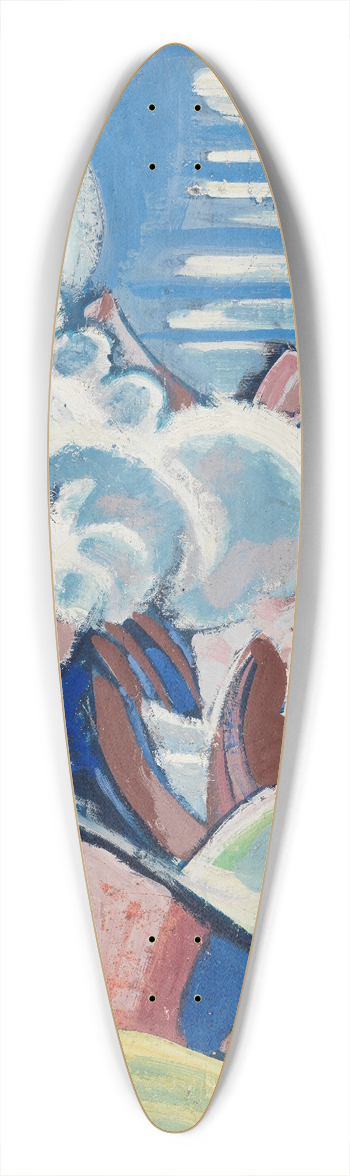 August Babberger - Blick ber das Gental 39.3 inch art pintail longboard deck