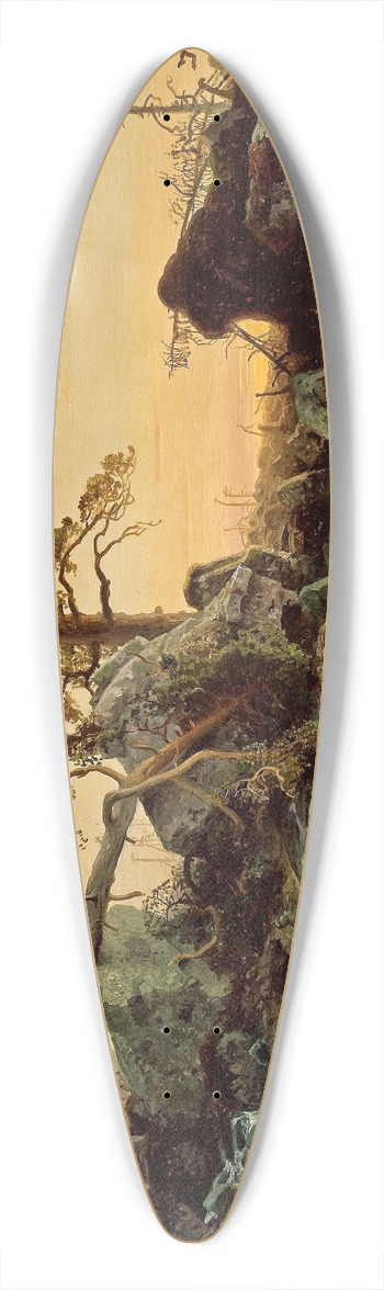 August Cappelen - Landscape 39.3 inch art pintail longboard deck