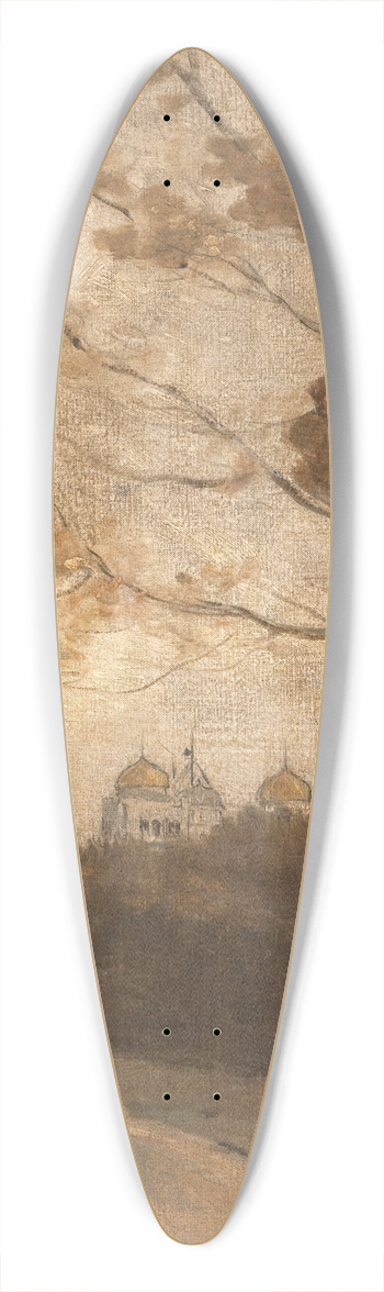 Auguste Pointelin - Le parc Montsouris 39.3 inch art pintail longboard deck