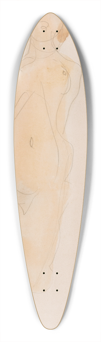 Auguste Rodin - Extase 39.3 inch art pintail longboard deck