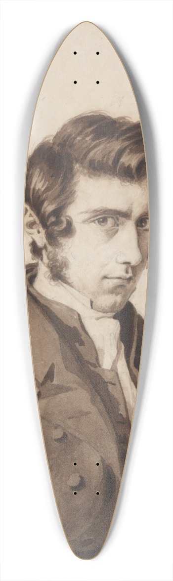 Auguste Xavier Leprince - Untitled 39.3 inch art pintail longboard deck